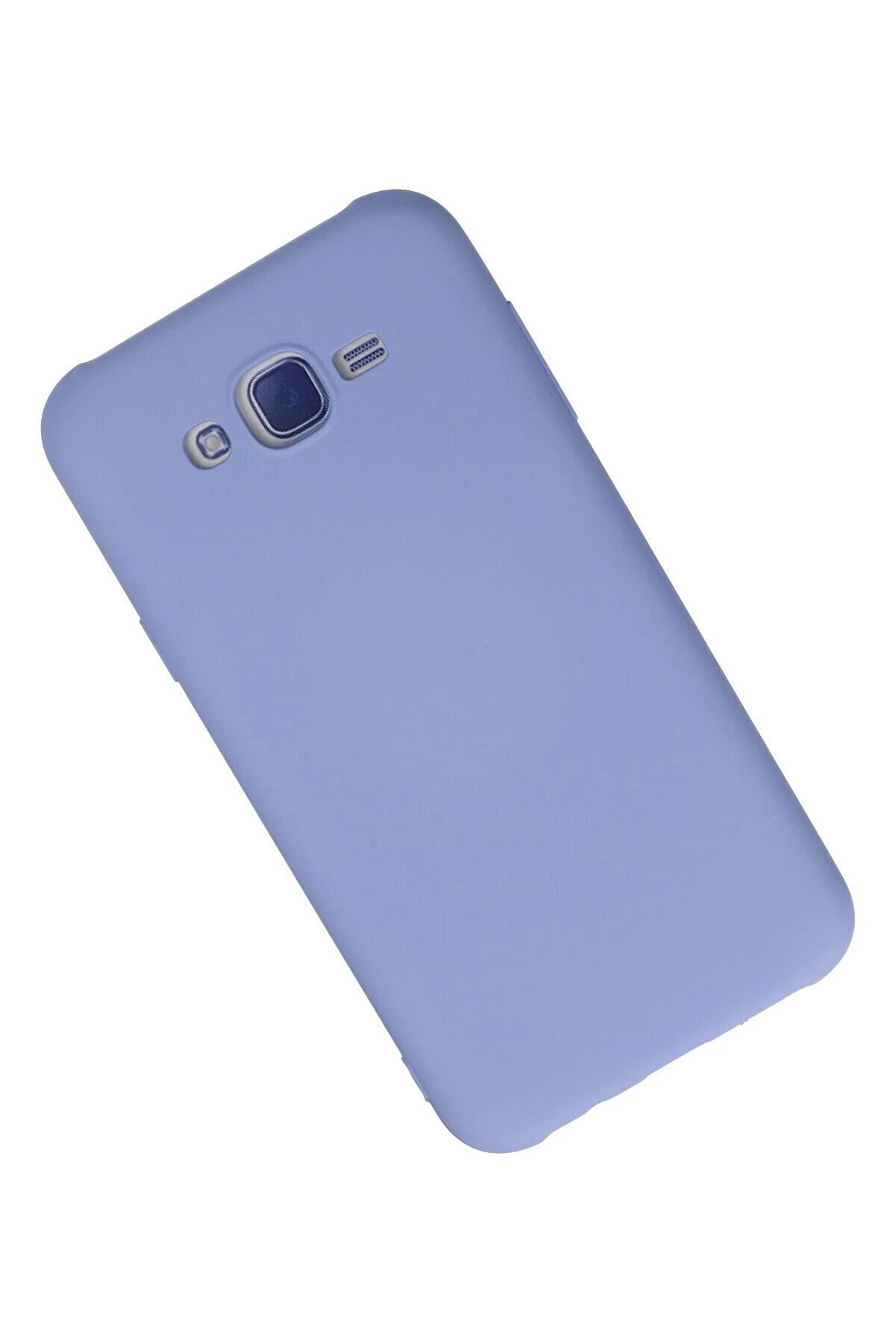 Samsung Galaxy J7 Kılıf Nano İ&ccedil;i̇ Kadi̇fe Si̇li̇kon - Li̇la - Brh024864-7826