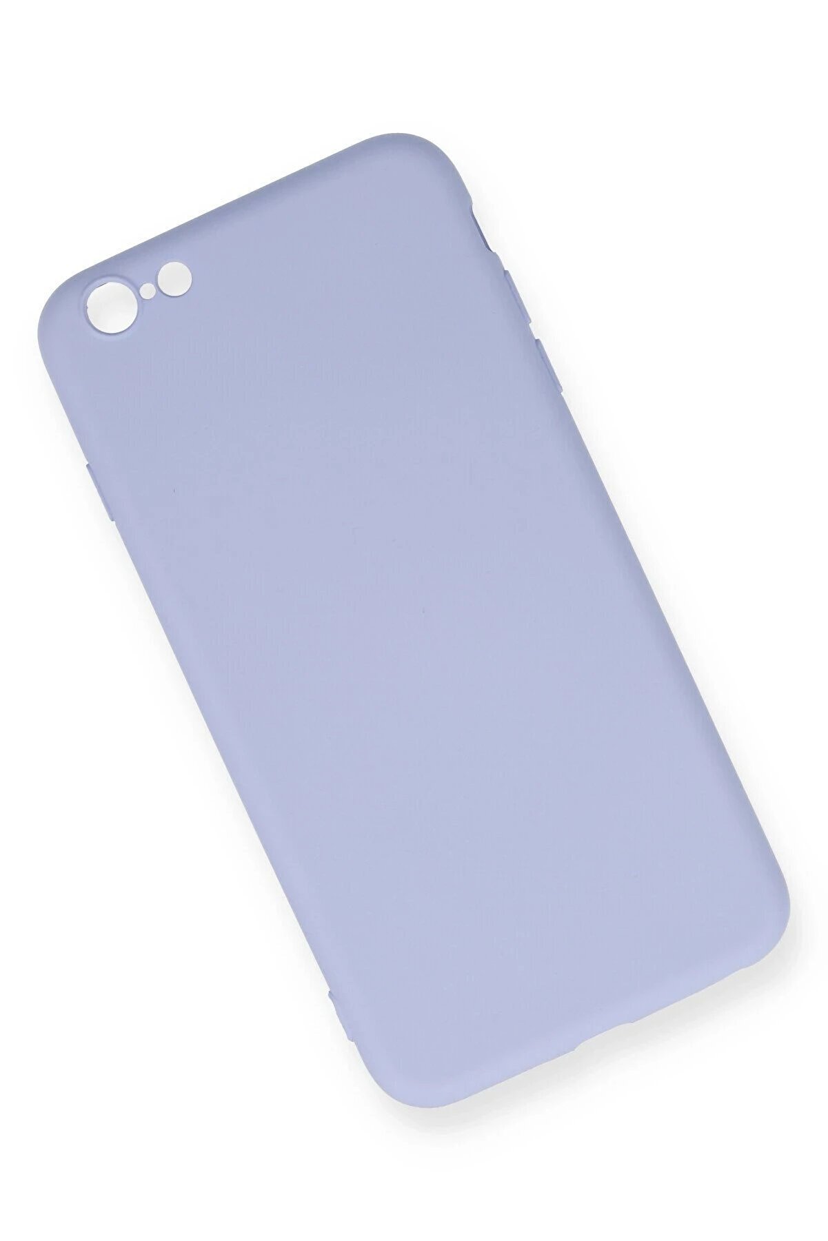 İphone 6 Plus Kılıf Nano İçi̇ Kadi̇fe Si̇li̇kon - Li̇la - Dropx3264-5885
