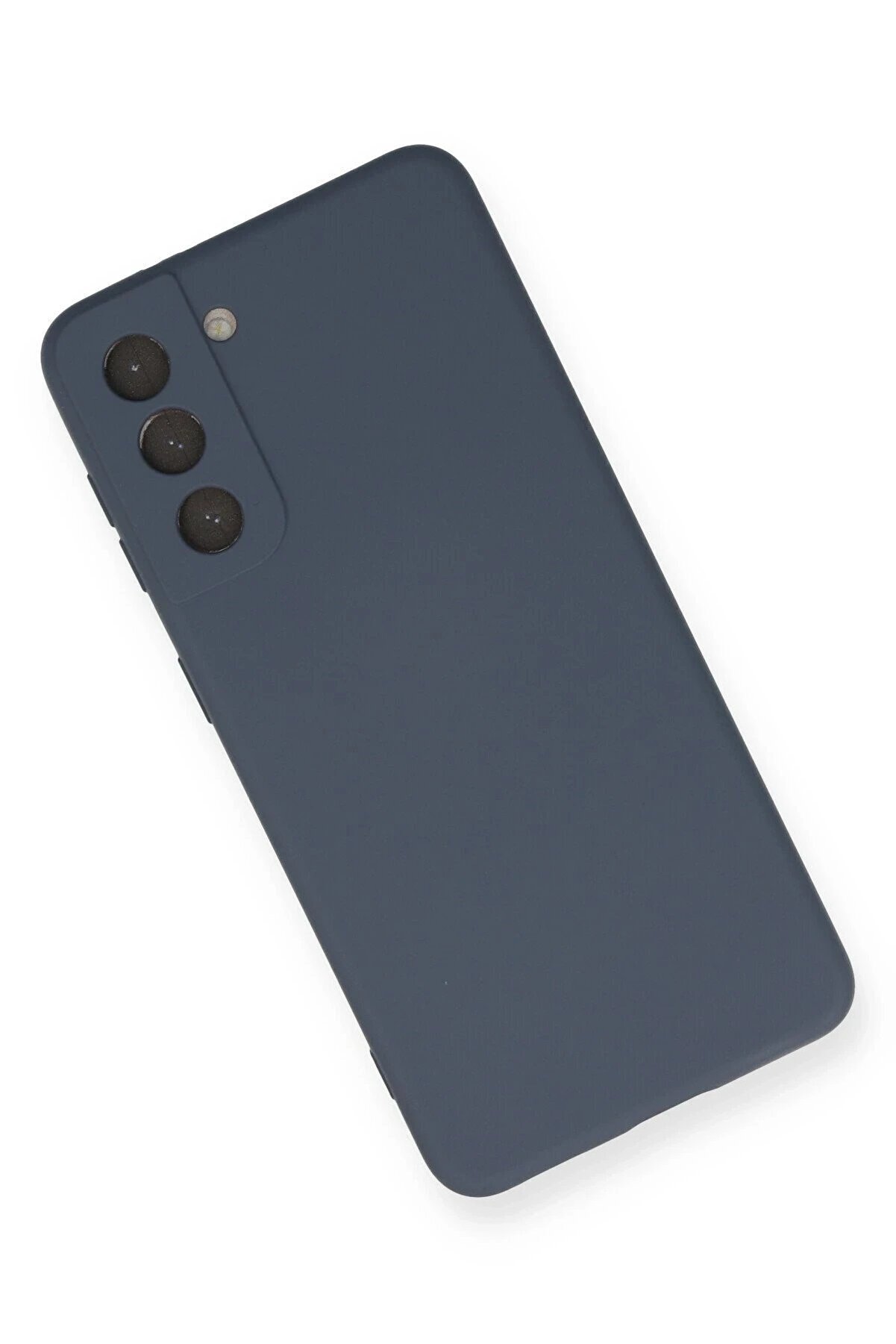 Samsung Galaxy S21 Kılıf Nano İ&ccedil;i̇ Kadi̇fe Si̇li̇kon - Gri̇ - Dropx8306-9555