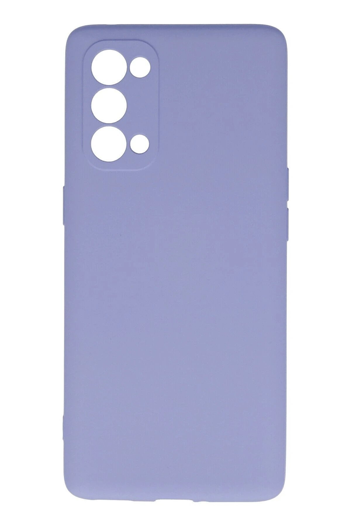 CepteToptan Oppo Reno 5 Pro Kılıf Nano i&ccedil;i Kadife Silikon - Lila - DROPX7976-8307