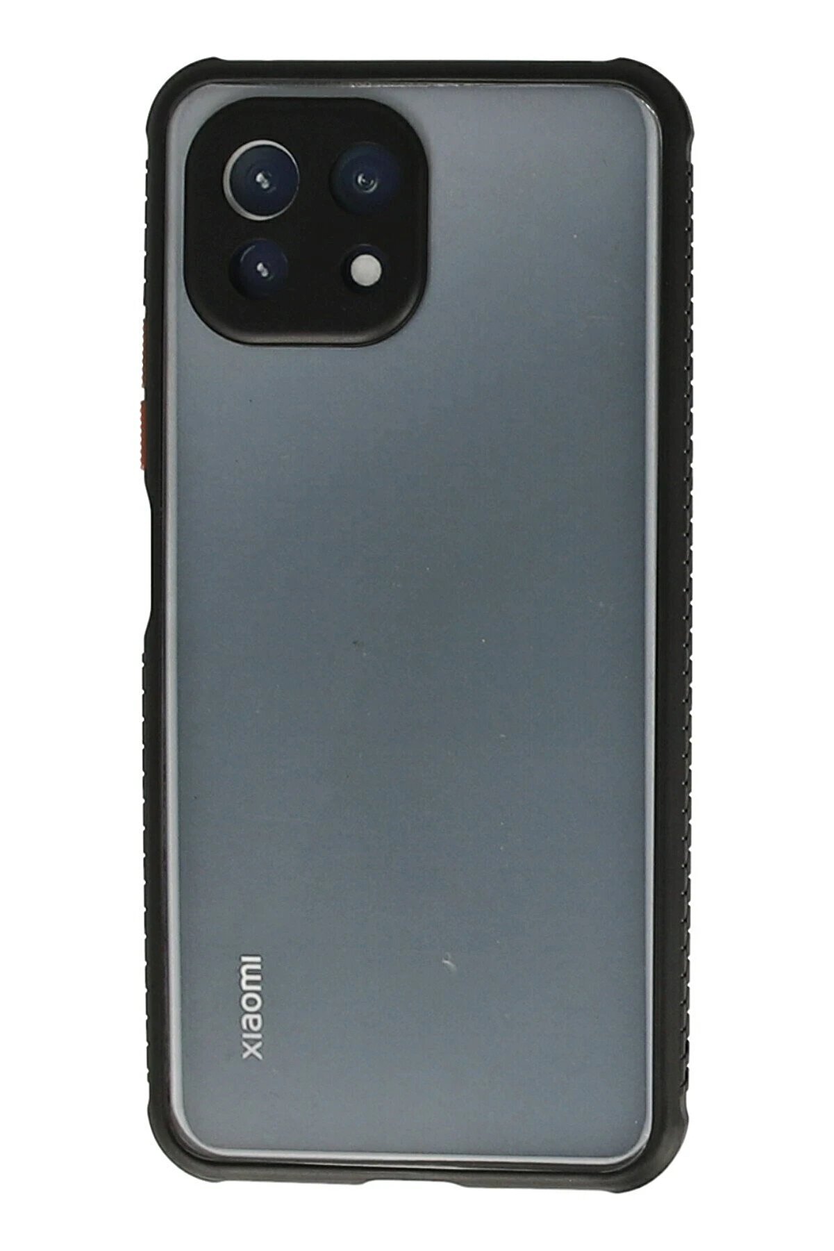 CepteToptan Xiaomi Mİ 11 Lite Kılıf Miami Şeffaf Silikon - Siyah - DROPX4930-2338