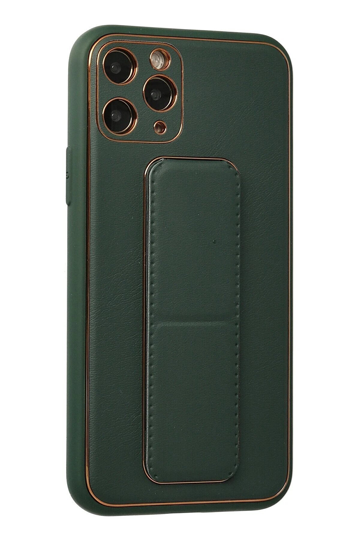 İphone 11 Pro Kılıf Coco Deri̇ Standlı Kapak - Yeşi̇l - Dropx9033-3846