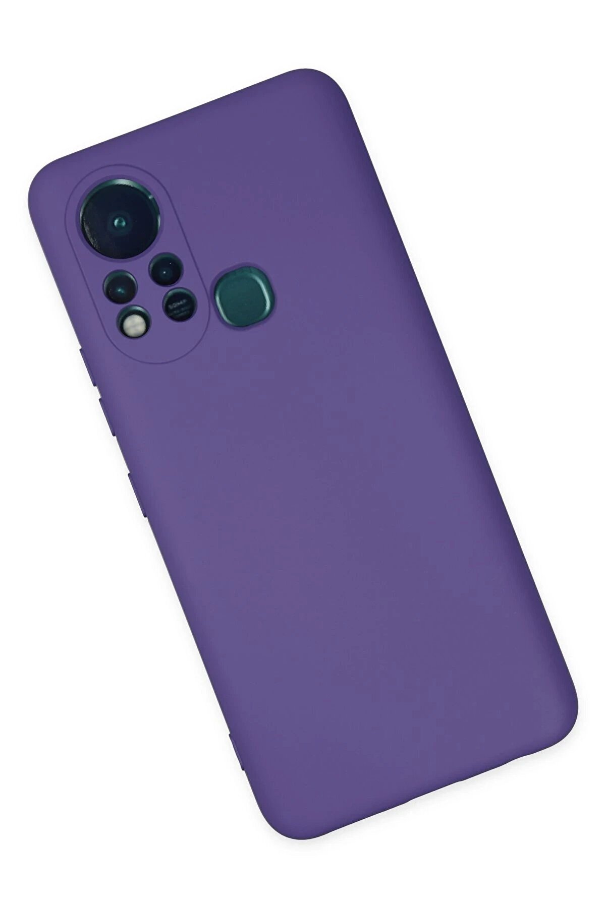 İnfi̇ni̇x Hot 11S Kılıf Nano İ&ccedil;i̇ Kadi̇fe Si̇li̇kon - Mor - Dropx2917-2104