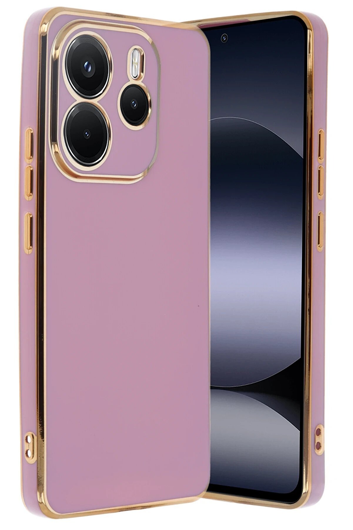 CepteToptan Xiaomi Redmi Note 14 4G Kılıf Volet Silikon - Mor - DROPX4716-8896