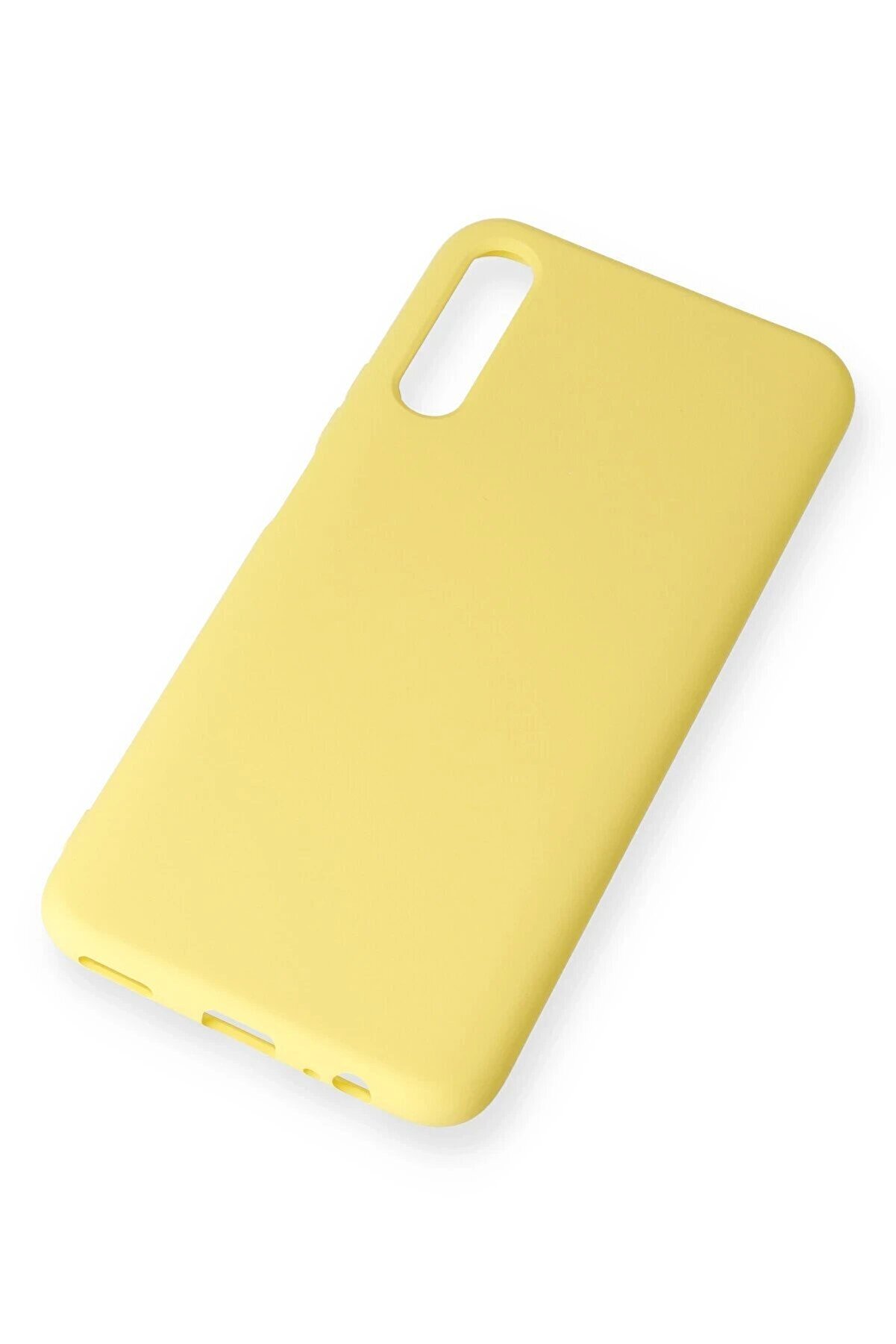 Huawei̇ P Smart Pro / Y9S Kılıf Nano İçi̇ Kadi̇fe Si̇li̇kon - Sarı - Dropx1984-7982