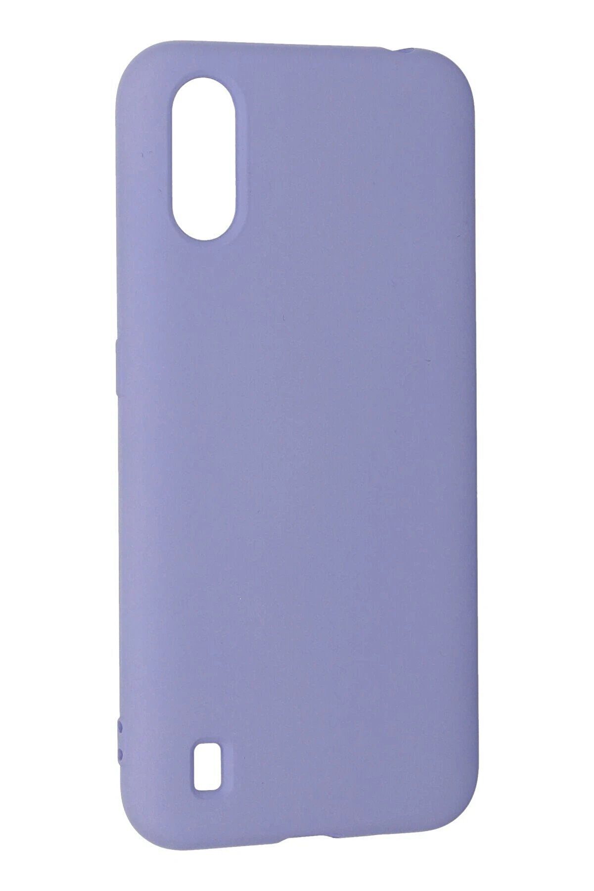 Samsung Galaxy A01 Kılıf Nano İçi̇ Kadi̇fe Si̇li̇kon - Li̇la - Dropx9370-4301