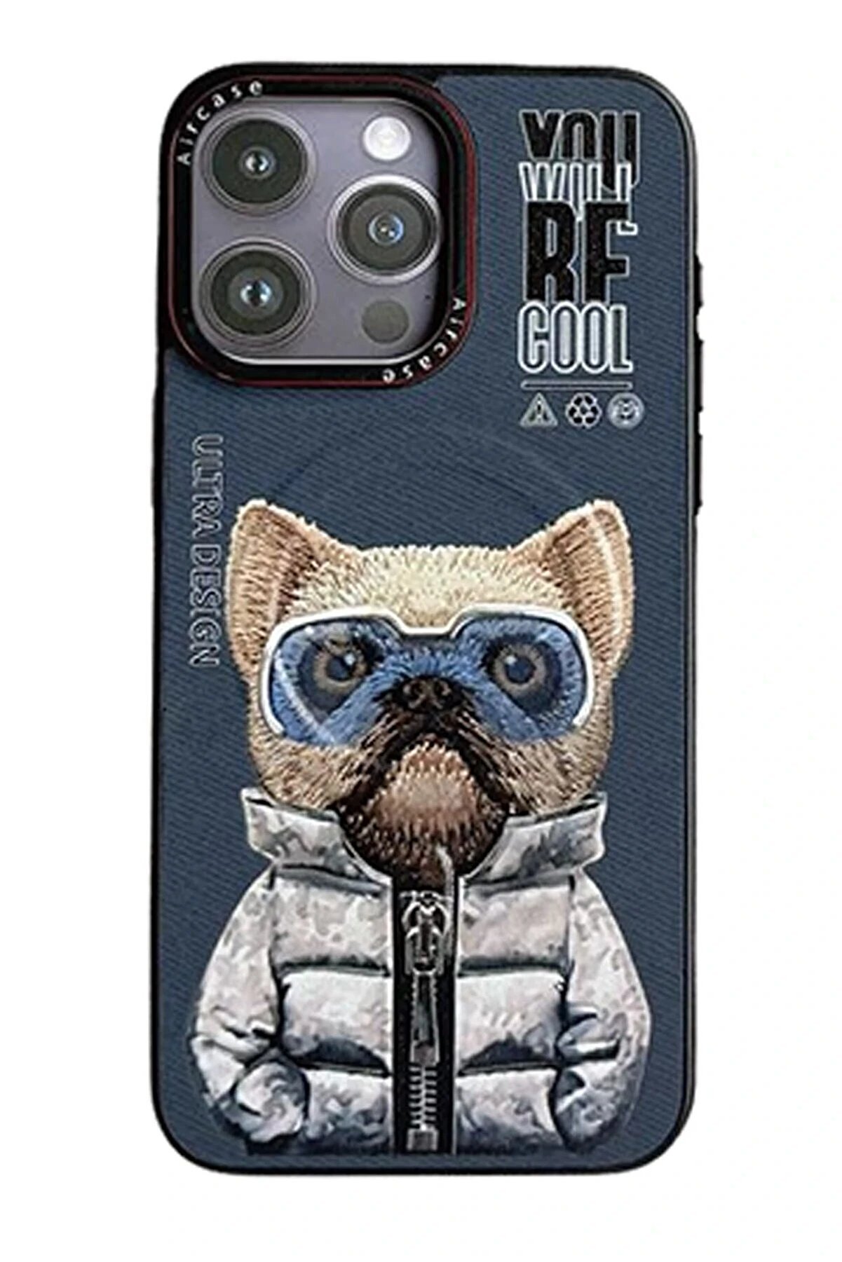 CepteToptan iPhone 14 Pro Max Fun Magsafe Kapak - Lacivert-2 - DROPX9451-5869