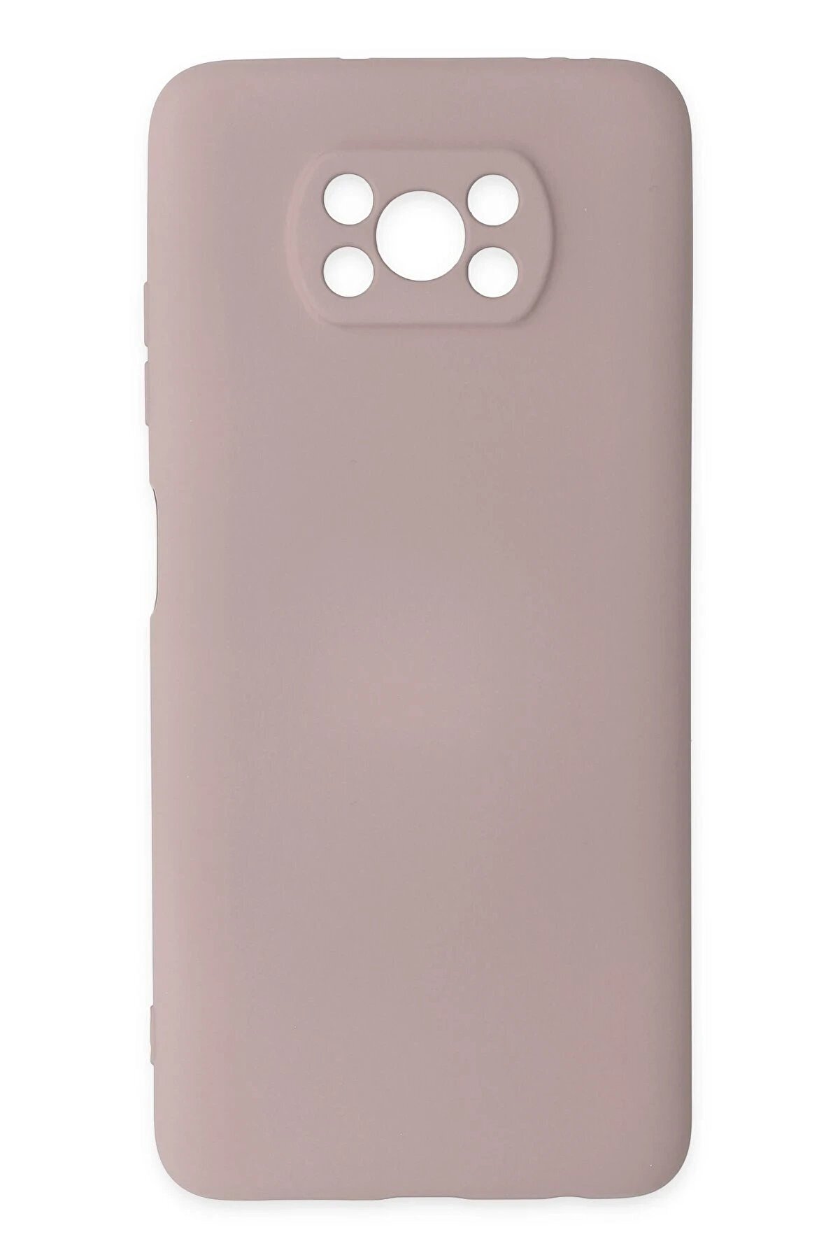 CepteToptan Xiaomi Pocophone X3 Kılıf Nano içi Kadife Silikon - Pudra - DROPX3638-6828