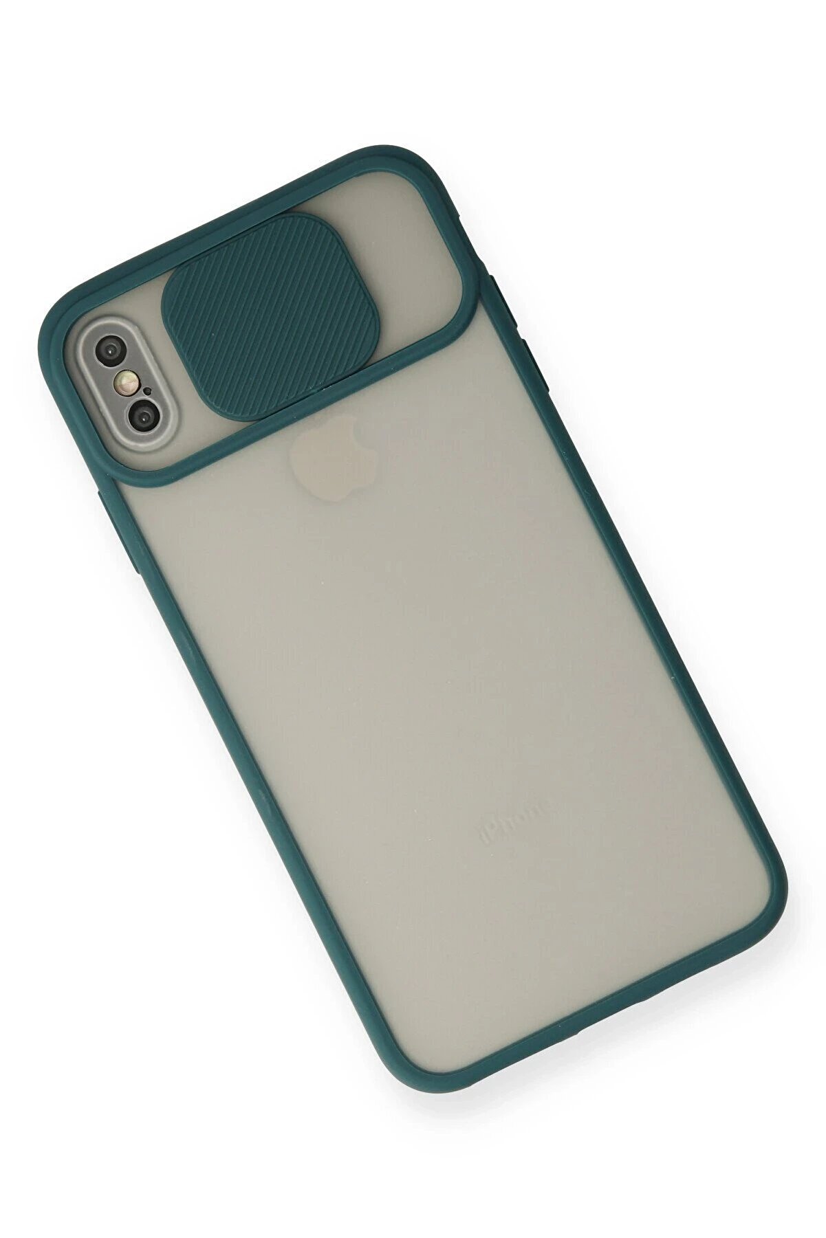 İphone Xs Max Kılıf Palm Buzlu Kamera Sürgülü Si̇li̇kon - Yeşi̇l - Dropx7460-4143