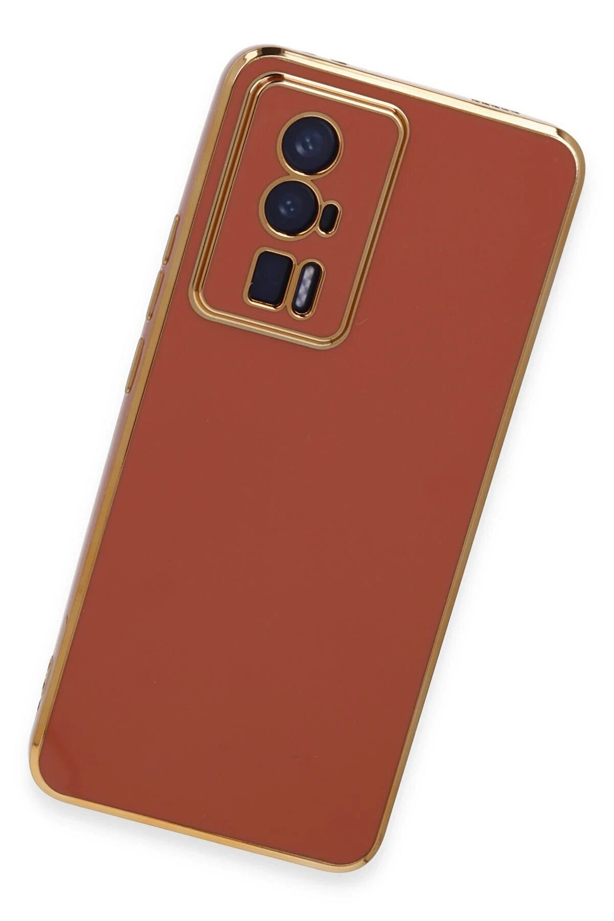 Xi̇aomi̇ Poco F5 Pro Kılıf Volet Si̇li̇kon - Kırmızı - Dropx7307-2746