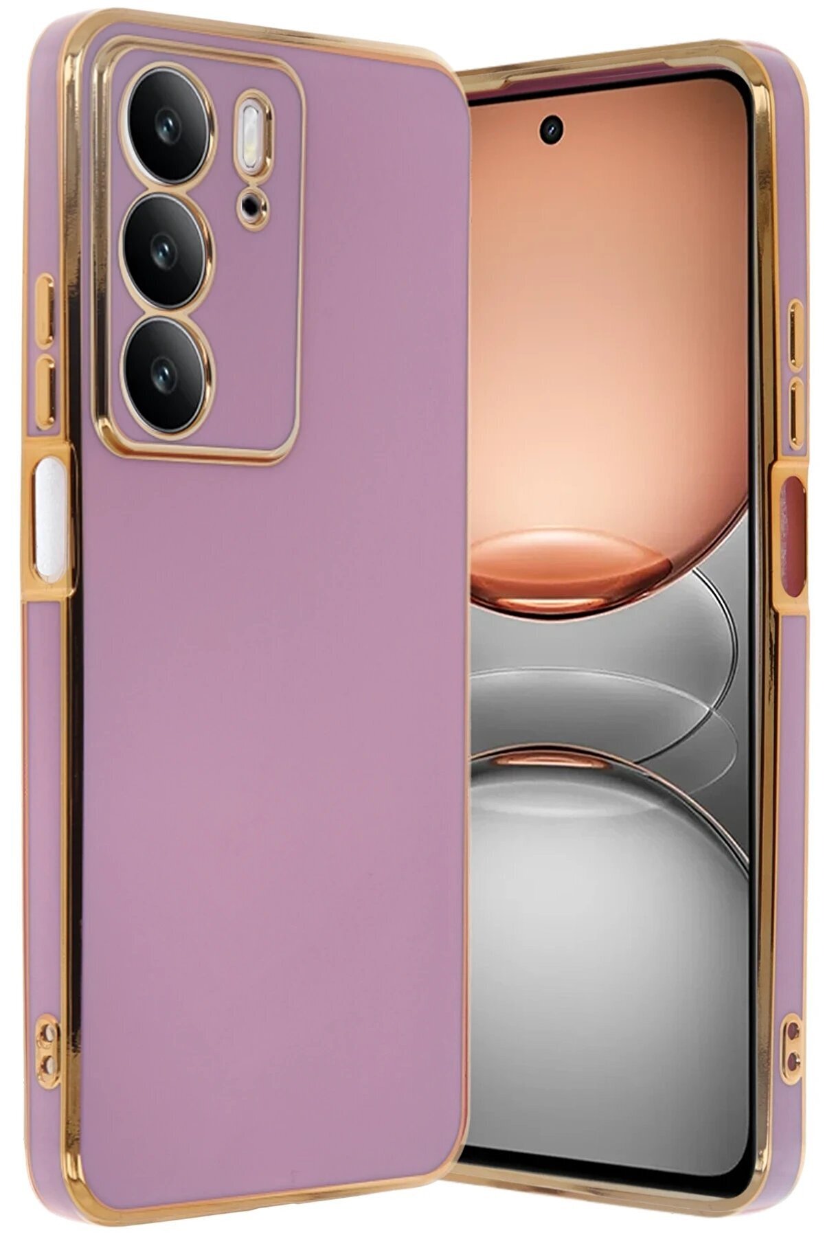 CepteToptan Realme C75 4G Kılıf Volet Silikon - Mor - DROPX1482-9535