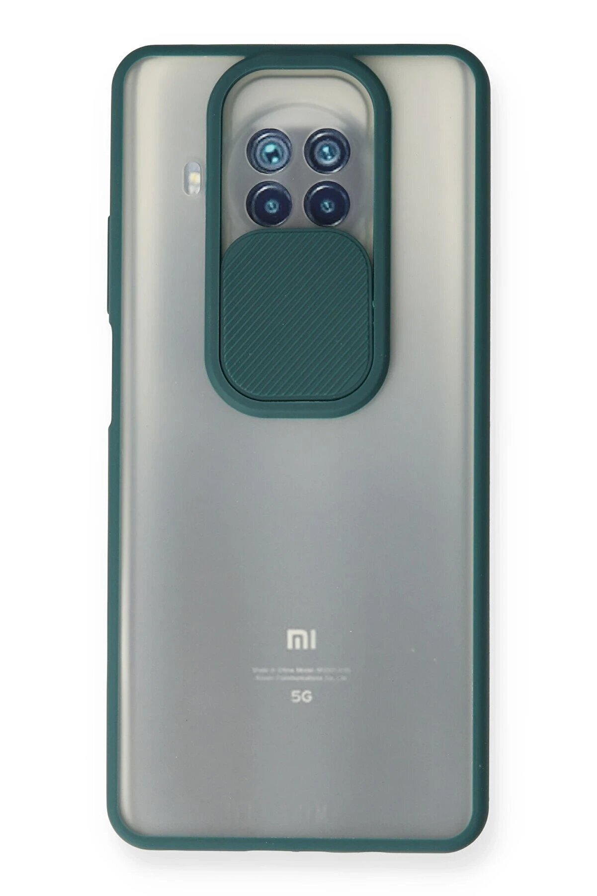 CepteToptan Xiaomi Mi 10T Lite Kılıf Palm Buzlu Kamera S&uuml;rg&uuml;l&uuml; Silikon - Yeşil - DROPX5466-9492