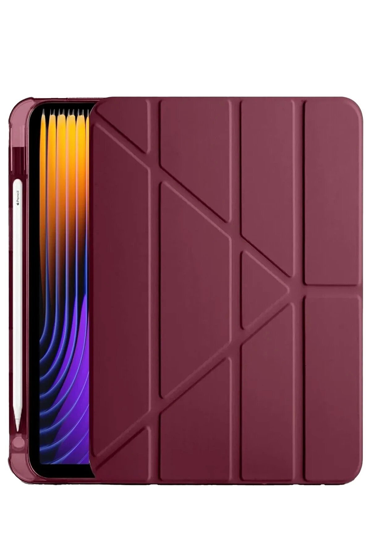 CepteToptan Xiaomi Pad 7 Pro Kılıf Kalemlikli Mars Tablet Kılıfı - Mor - DROPX1632-1867