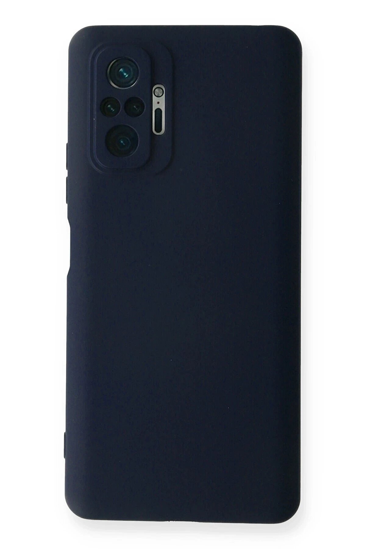 CepteToptan Xiaomi Redmi Note 10 Pro Kılıf Nano i&ccedil;i Kadife Silikon - Lacivert - DROPX4719-3263