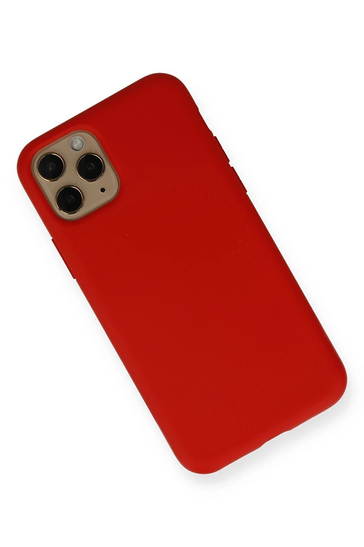 İphone 11 Pro Kılıf Nano İ&ccedil;i̇ Kadi̇fe Si̇li̇kon - Kırmızı - Dropx5042-9187