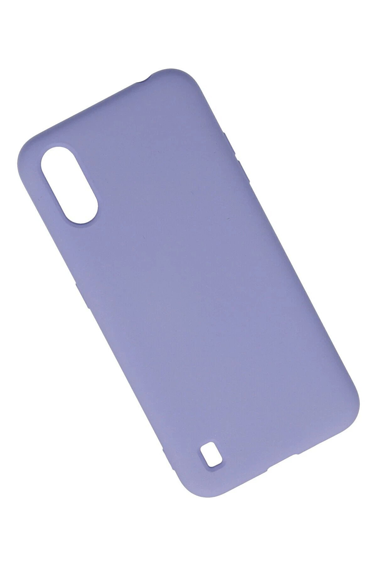 Samsung Galaxy A01 Kılıf Nano İçi̇ Kadi̇fe Si̇li̇kon - Li̇la - Dropx9370-4301