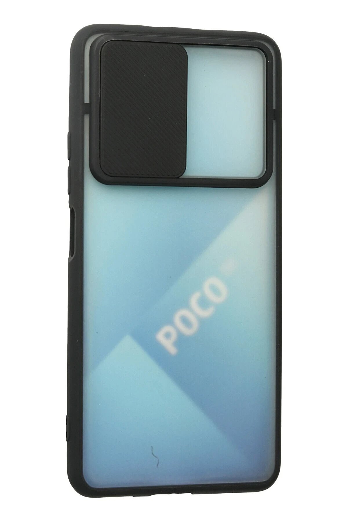 Xi̇aomi̇ Poco F3 Kılıf Palm Buzlu Kamera Sürgülü Si̇li̇kon - Si̇yah - Dropx1677-7007