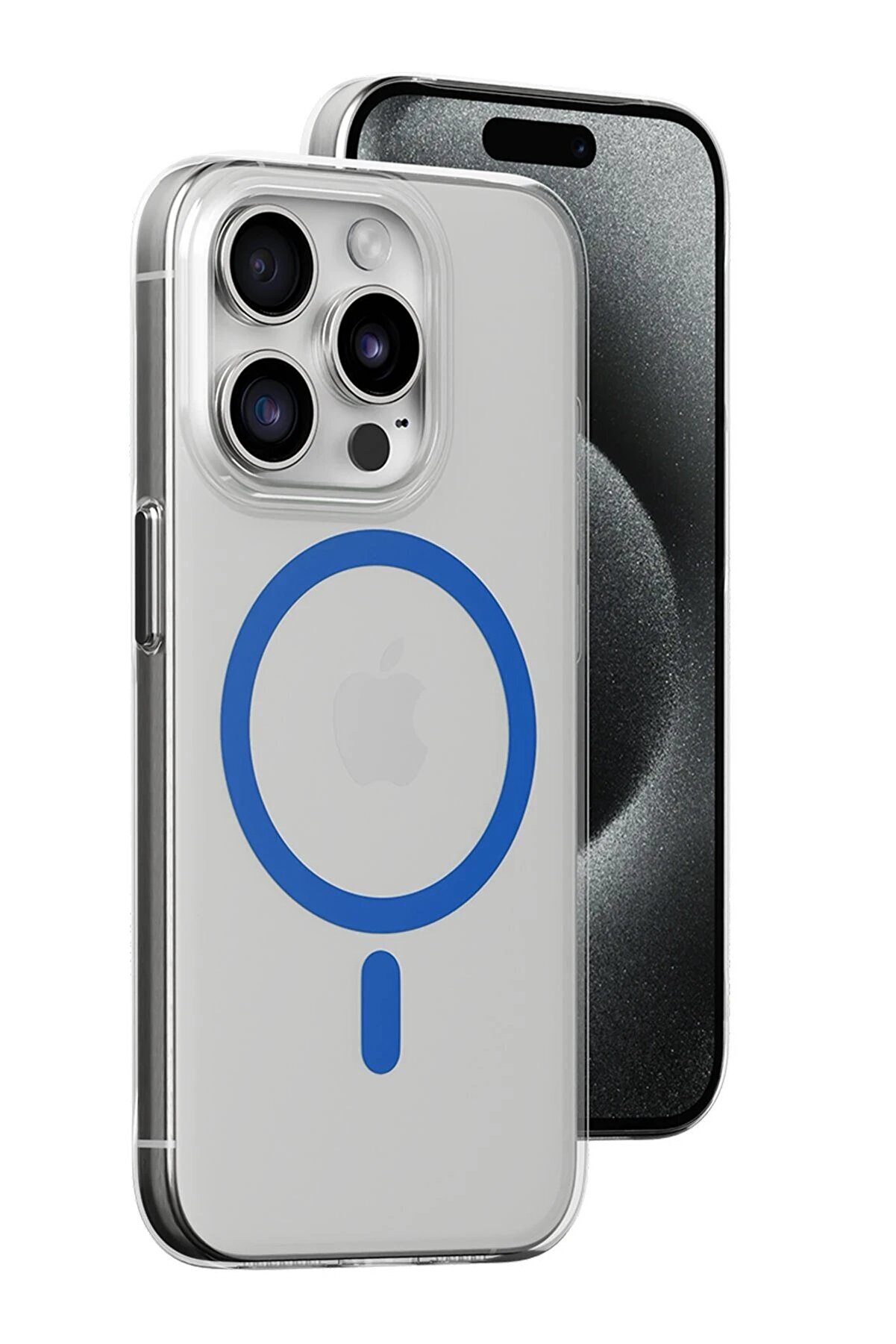 CepteToptan iPhone 14 Pro Max Kılıf Bubble Magsafe Kapak - Mavi - DROPX7639-1605