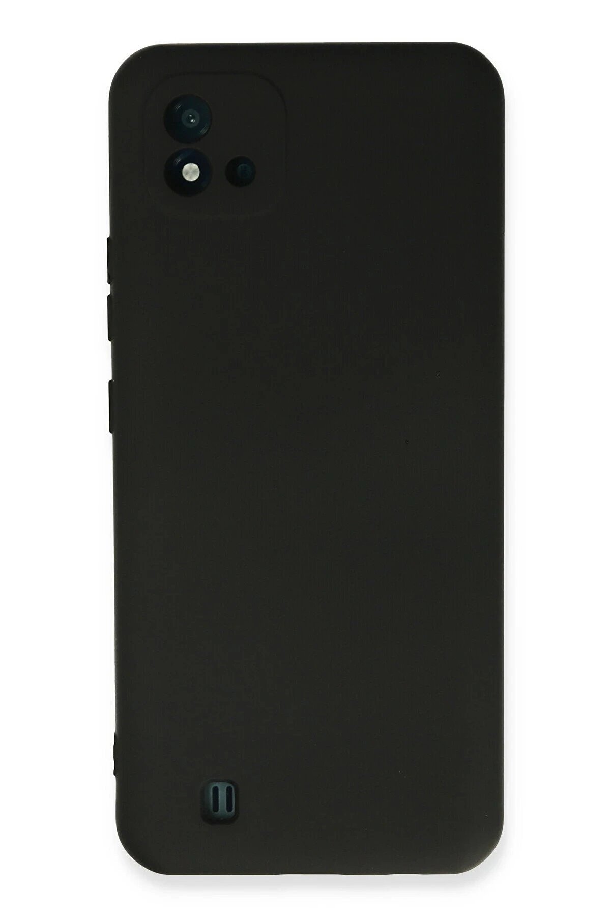 CepteToptan Realme C11 2021 Kılıf Nano içi Kadife Silikon - Siyah - DROPX1708-2042