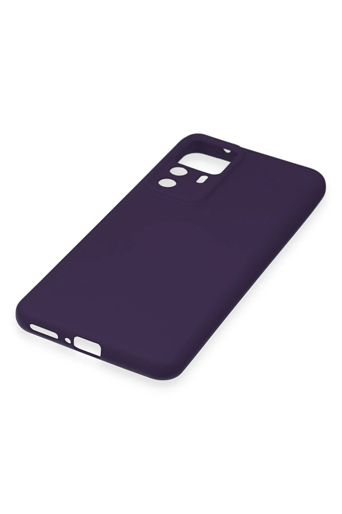 Xi̇aomi̇ Mi̇ 12T Pro Kılıf Nano İçi̇ Kadi̇fe Si̇li̇kon - Mor - Dropx4805-9935