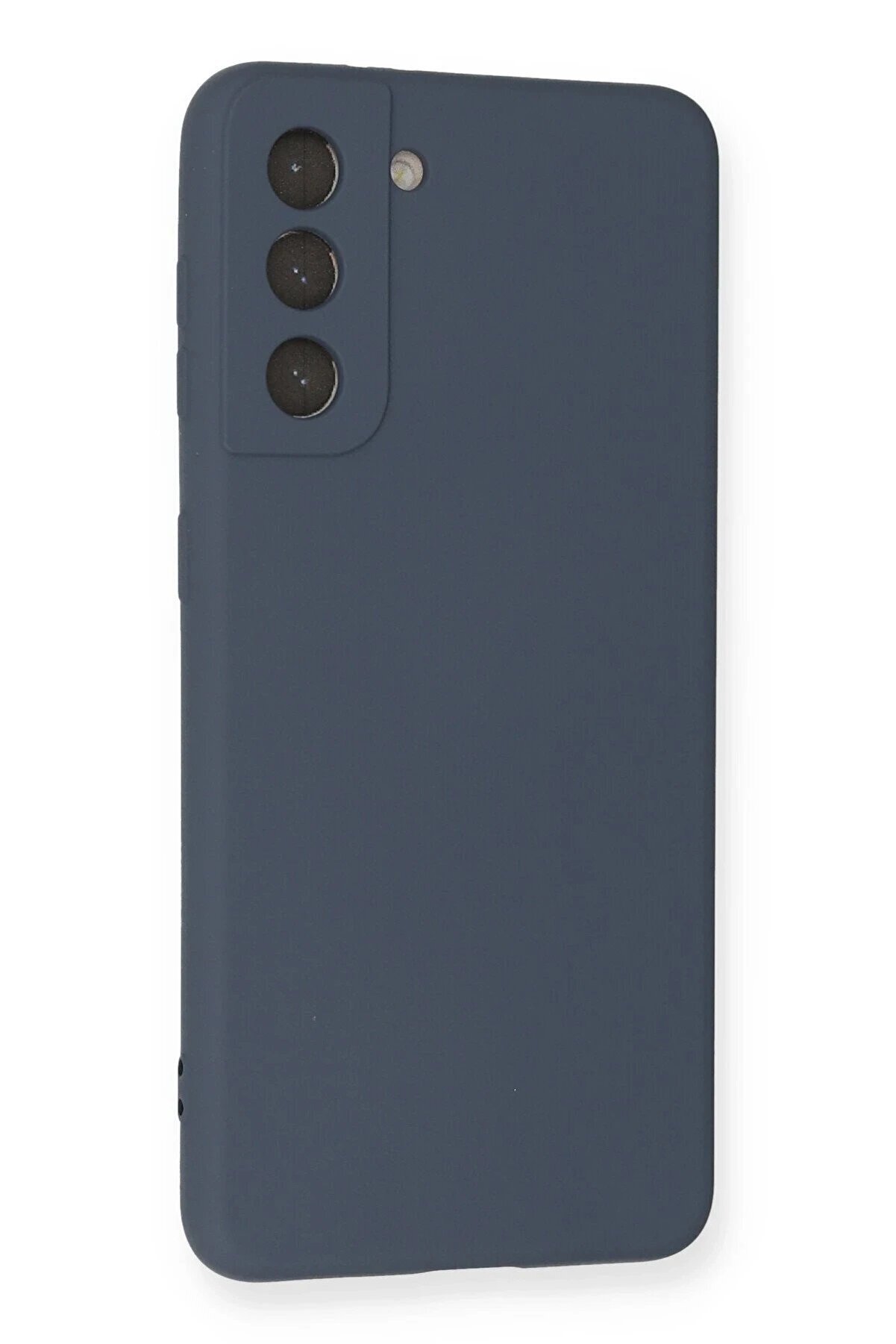 Samsung Galaxy S21 Kılıf Nano İ&ccedil;i̇ Kadi̇fe Si̇li̇kon - Gri̇ - Dropx8306-9555