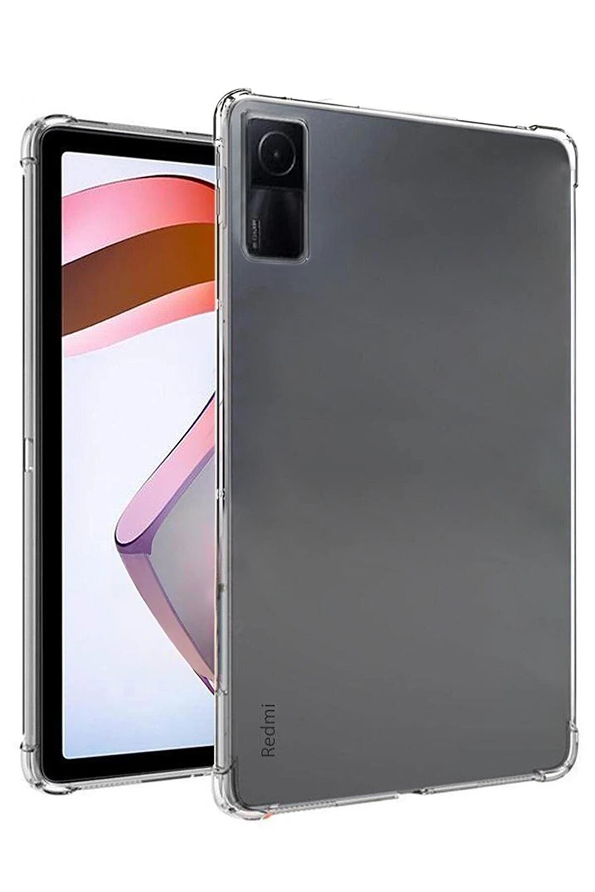 CepteToptan Xiaomi Redmi Pad SE Kılıf Anti Şeffaf Tablet Silikon - Şeffaf - DROPX1391-1268