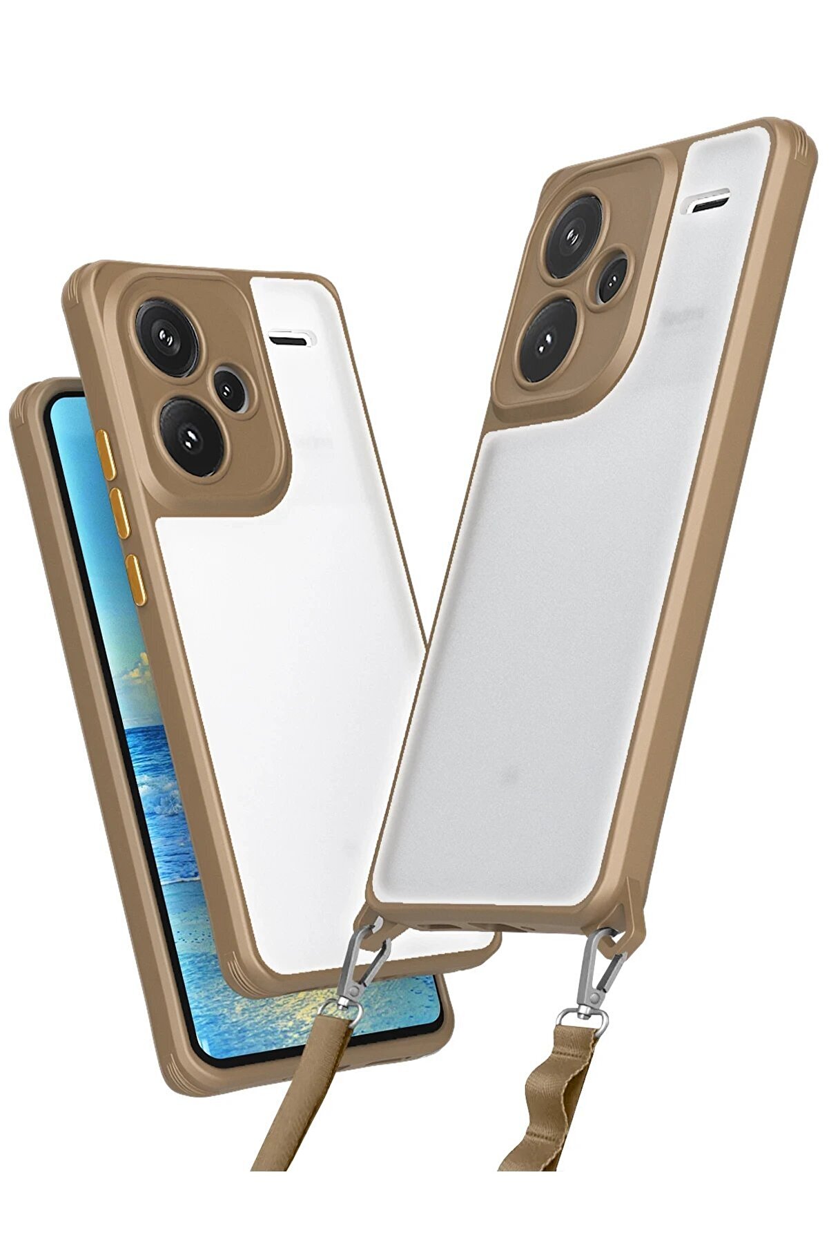 Xi̇aomi̇ Redmi̇ Note 13 Pro Plus Kılıf Penta Si̇li̇kon Kılıf - Çöl Ti̇tanyum - Dropx2769-9569