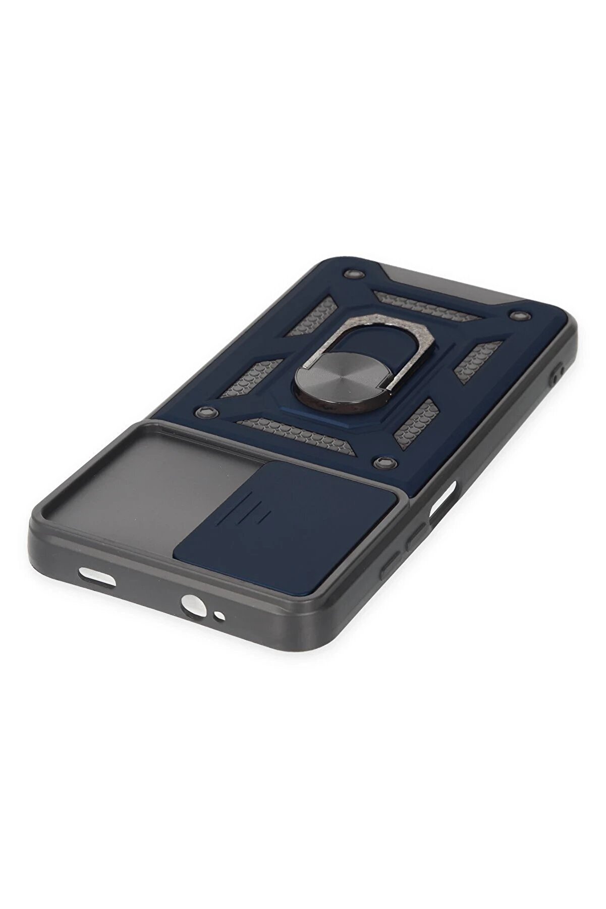 Xi̇aomi̇ Redmi̇ Note 9 4G Kılıf Pars Lens Y&uuml;z&uuml;kl&uuml; Si̇li̇kon - Laci̇vert - Dropx7192-4848