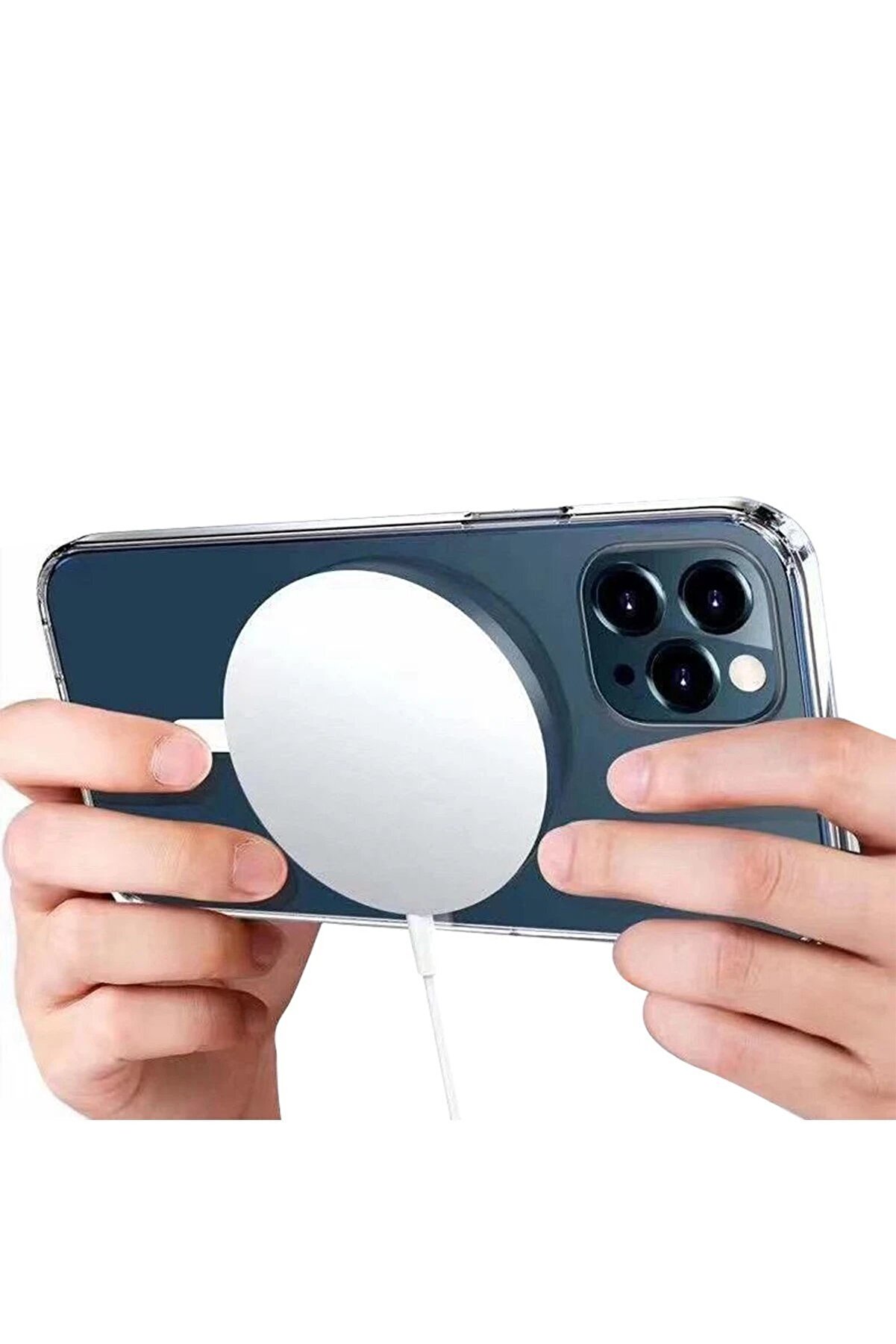 İphone 16 Kılıf Pc Real Magsafe Kapak - Şeffaf - Dropx4533-2413