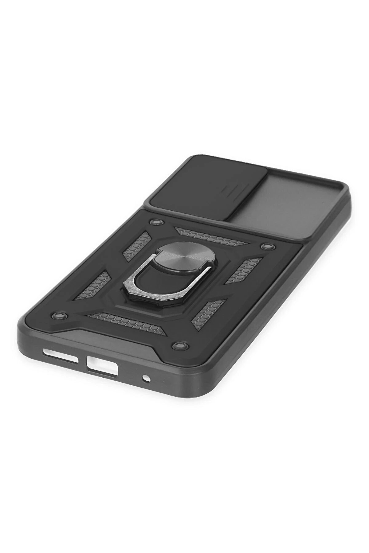 Xi̇aomi̇ Redmi̇ Note 9 4G Kılıf Pars Lens Yüzüklü Si̇li̇kon - Si̇yah - Dropx9636-2589