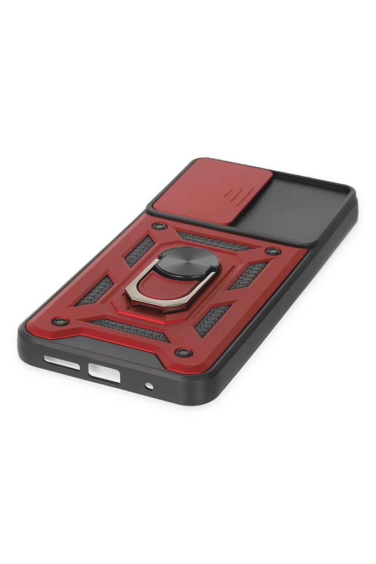 Xi̇aomi̇ Redmi̇ Note 9 4G Kılıf Pars Lens Yüzüklü Si̇li̇kon - Kırmızı - Dropx2465-7499