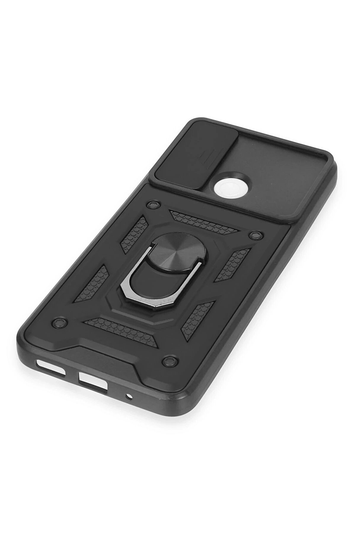 Xi̇aomi̇ Redmi̇ 12C Kılıf Pars Lens Yüzüklü Si̇li̇kon - Si̇yah - Dropx8727-8503