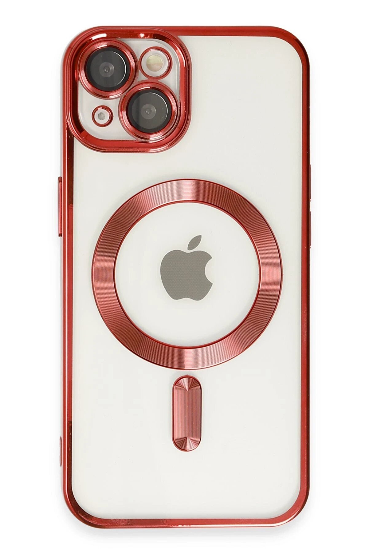 CepteToptan iPhone 14 Plus Kılıf Kross Magneticsafe Kapak - Kırmızı - DROPX9134-9898