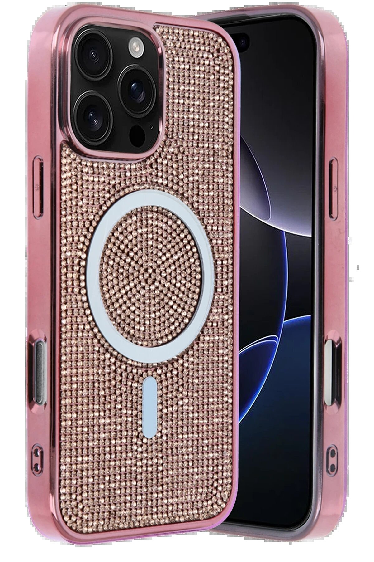 CepteToptan Apple iPhone 16 Pro Max Helen Magsafe Kapak - Pembe - DROPX3122-7827