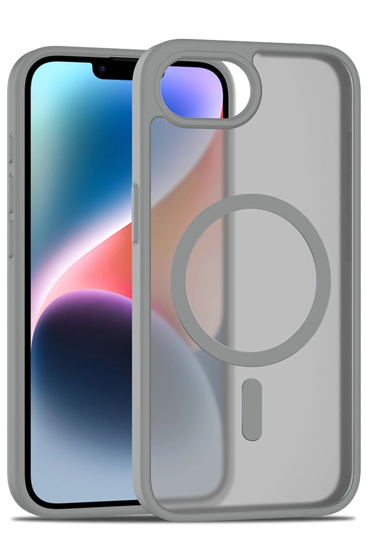 CepteToptan iPhone 16E Jota Magsafe Kapak - Titan Gri - DROPX3618-2449