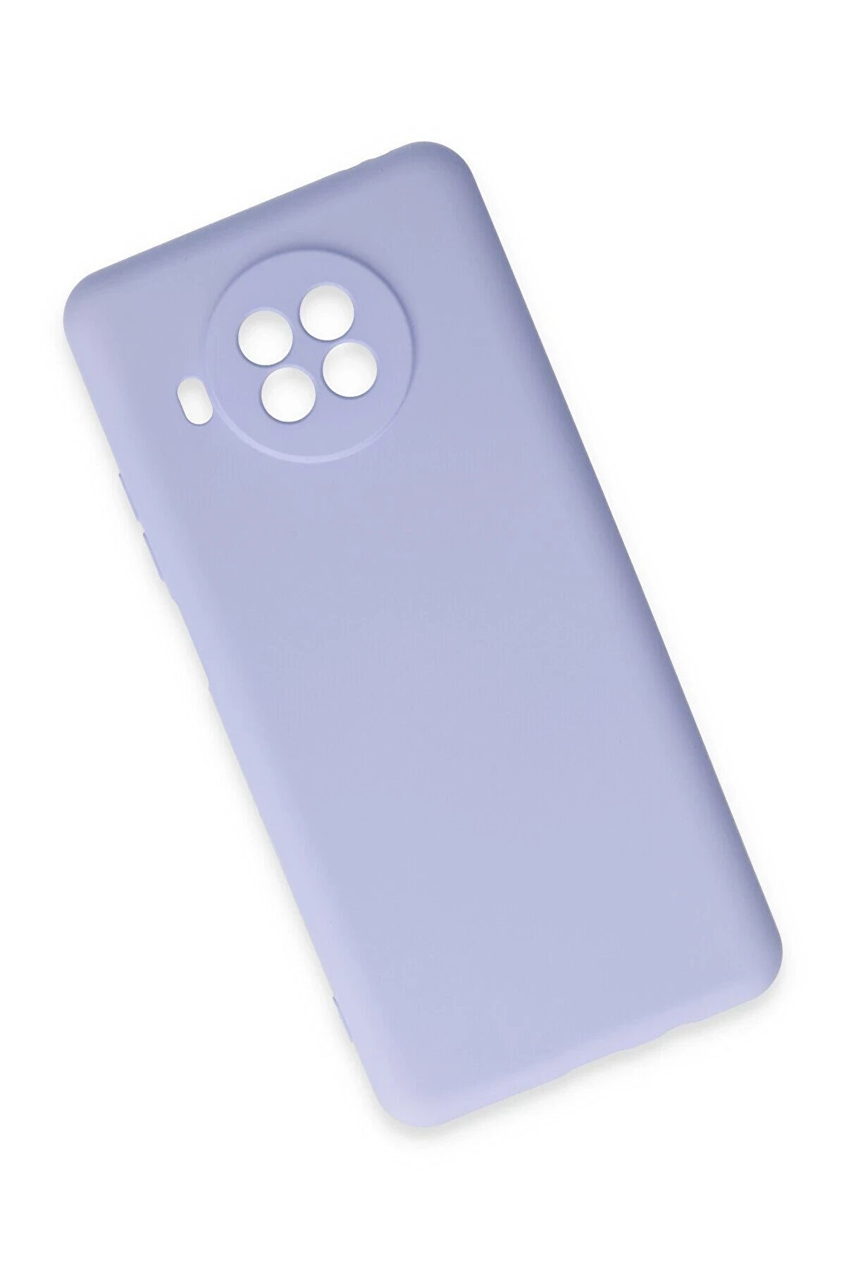 Xi̇aomi̇ Mi̇ 10T Li̇te Kılıf Nano İçi̇ Kadi̇fe Si̇li̇kon - Li̇la - Dropx1218-7100