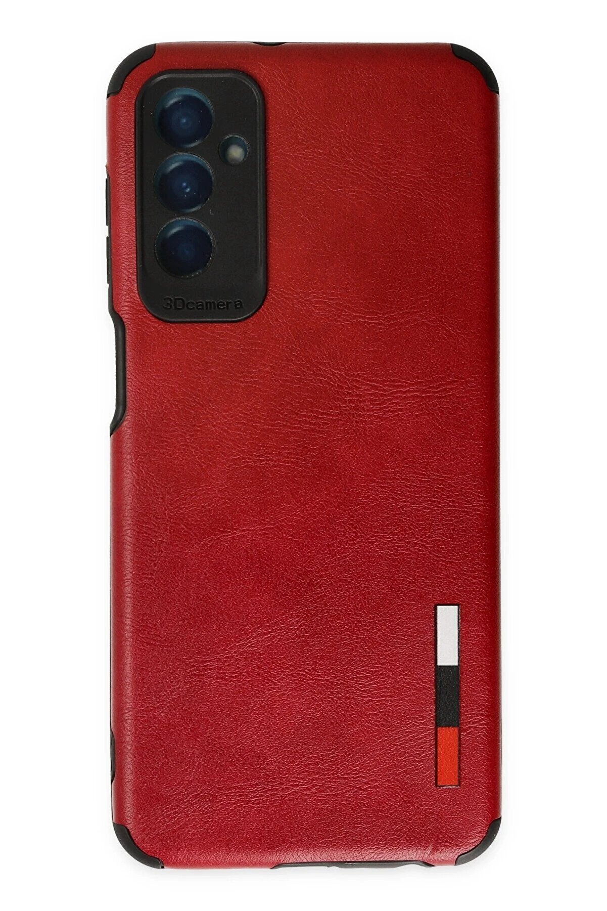 CepteToptan Samsung Galaxy M13 Kılıf Loop Deri Silikon - Kırmızı - DROPX8143-3997