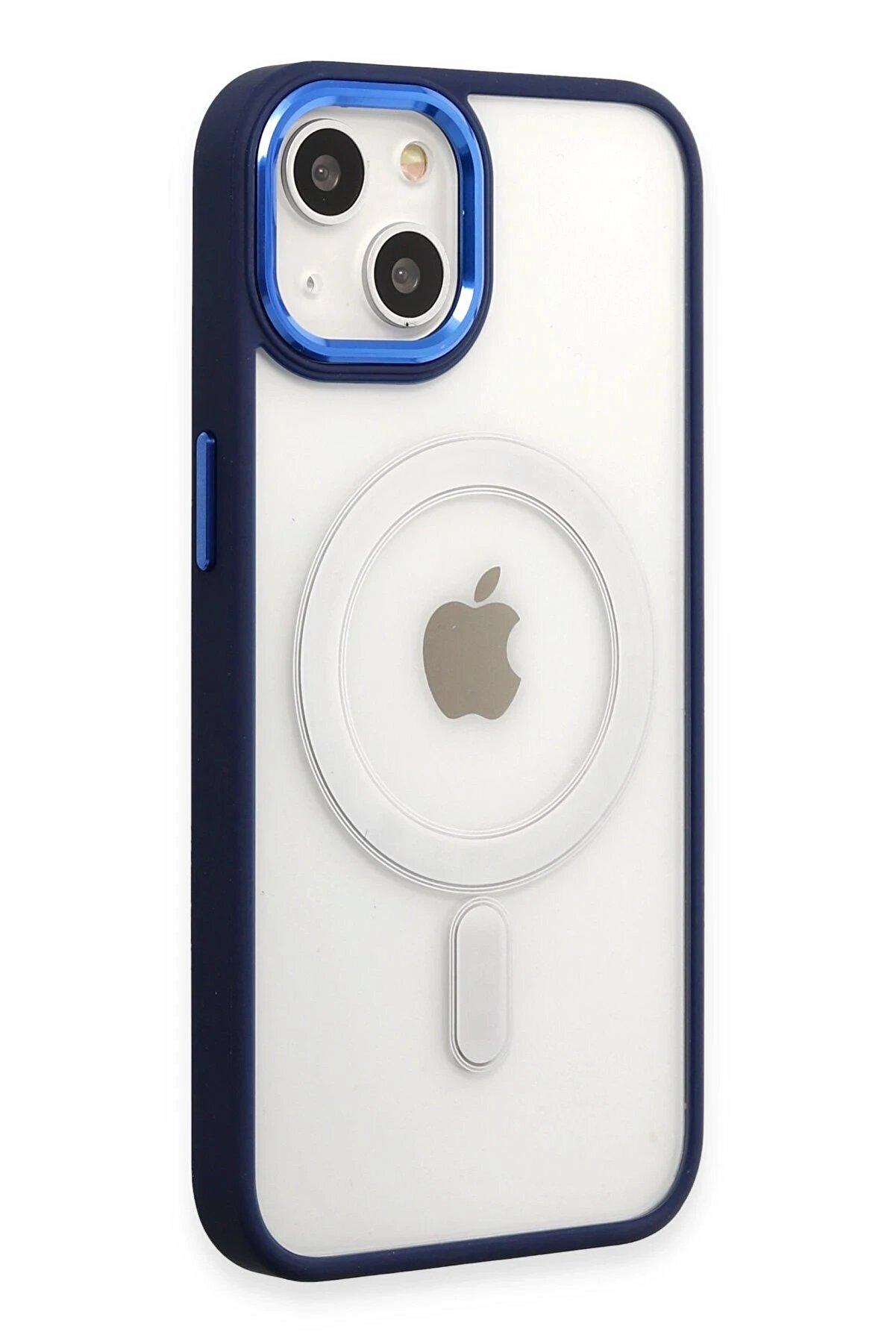 İphone 15 Pro Kılıf Room Magneti̇csafe Si̇li̇kon - Laci̇vert - Dropx5487-5359
