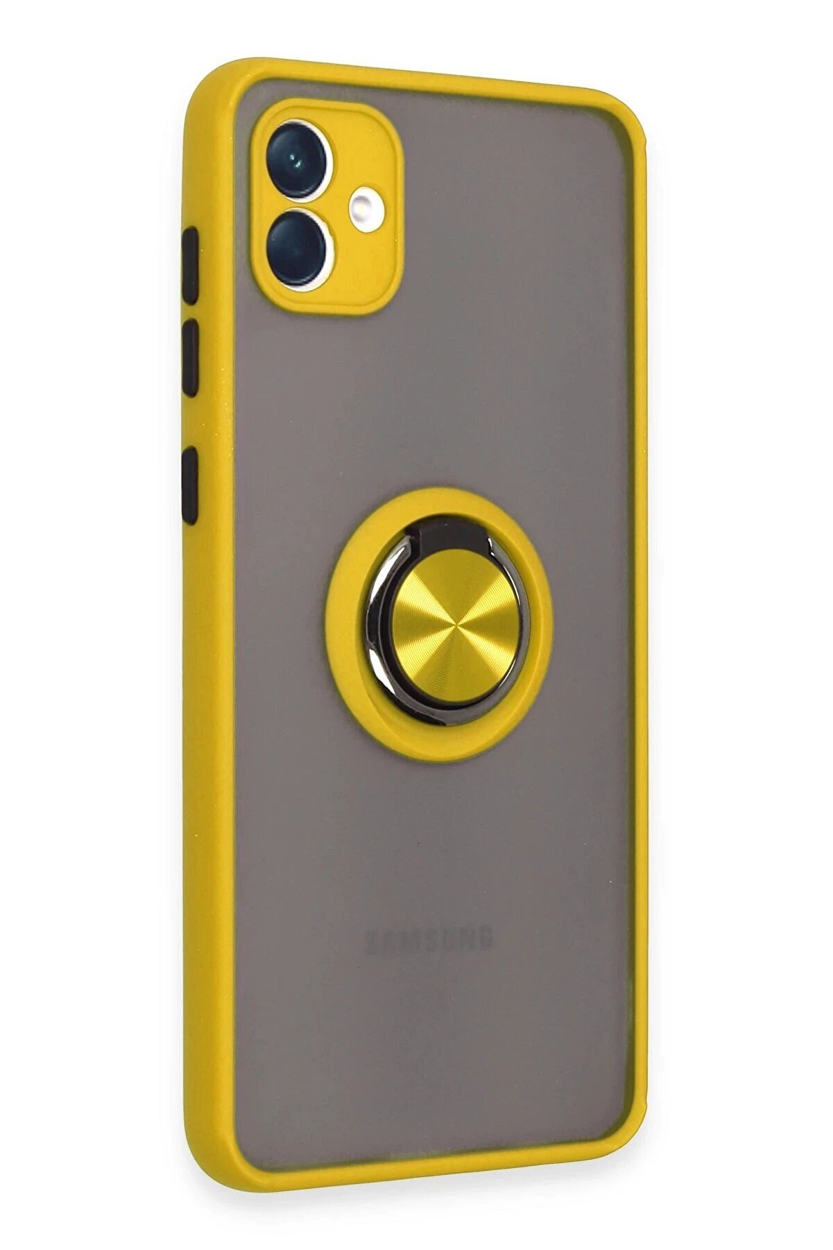 Samsung Galaxy A04 Kılıf Montreal Y&uuml;z&uuml;kl&uuml; Si̇li̇kon Kapak - Sarı - Dropx9620-6034