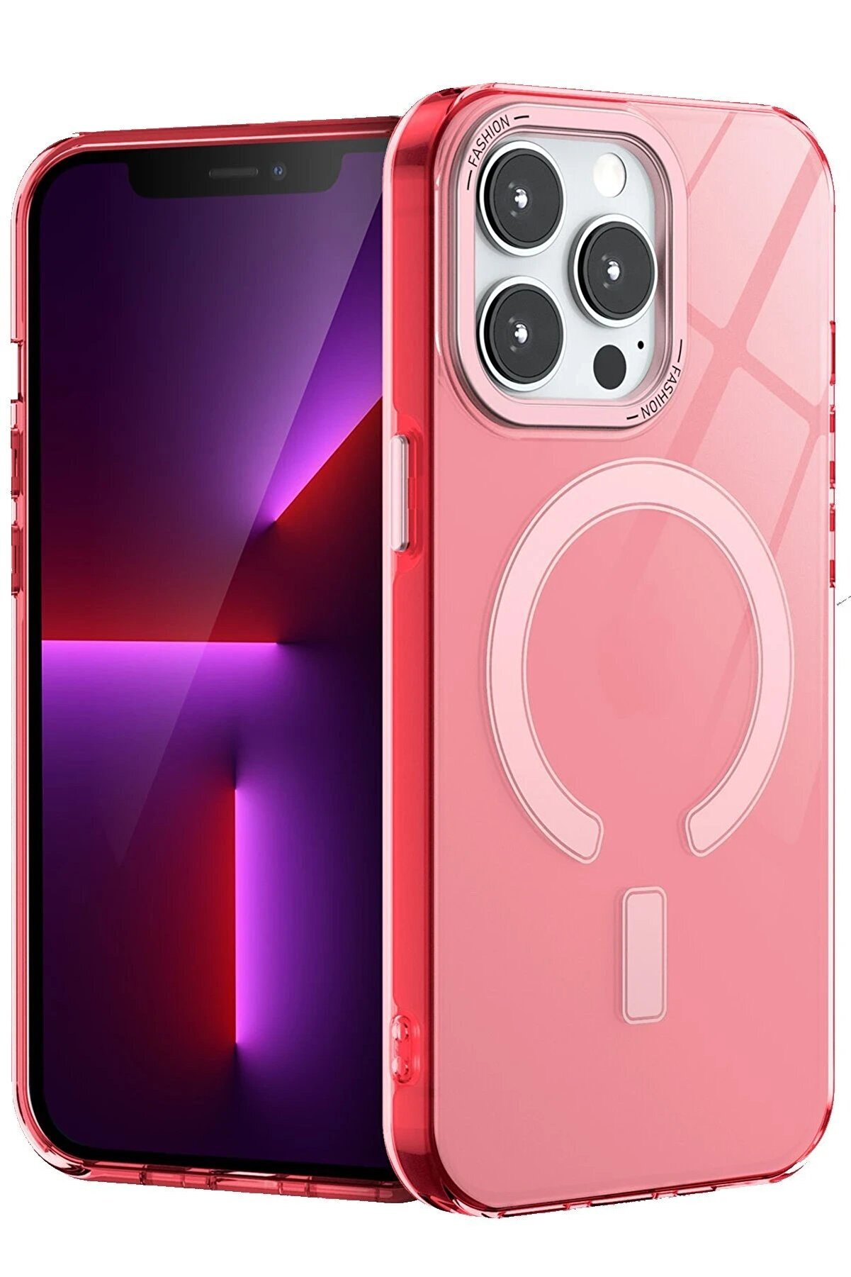 CepteToptan iPhone 14 Pro Kılıf Troy Magsafe Kapak - Pembe - DROPX6550-2309