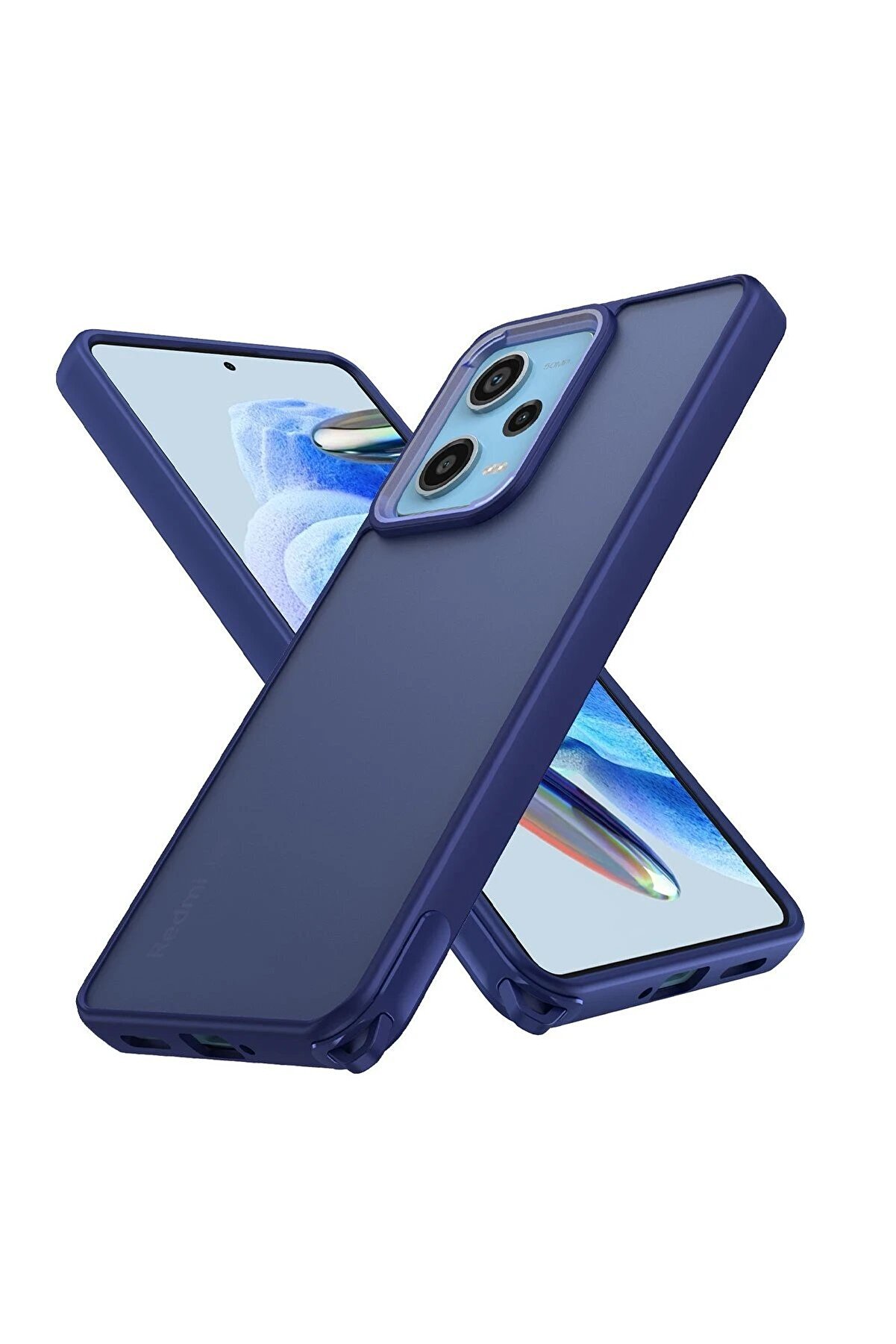 CepteToptan Xiaomi Redmi Note 12 Pro 5G Kılıf Elegant Kapak - Lacivert - DROPX1009-1758