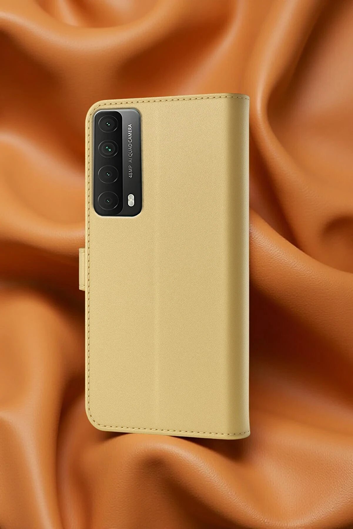 Huawei̇ P Smart 2021 Kılıf Trend S Plus Kapaklı Kılıf - Kırmızı - Dropx4262-8825