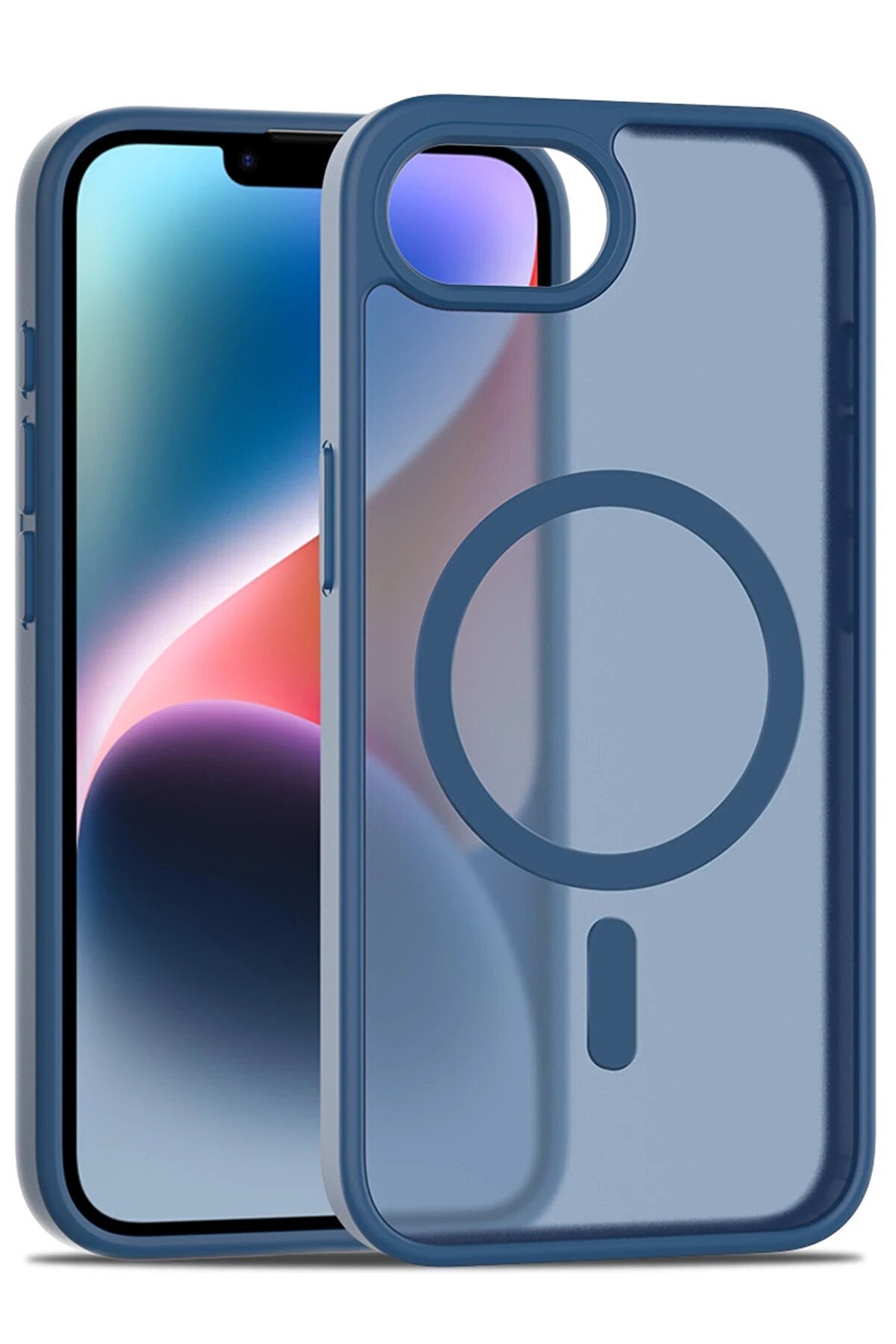 CepteToptan iPhone 16E Jota Magsafe Kapak - Lacivert - DROPX4218-6177