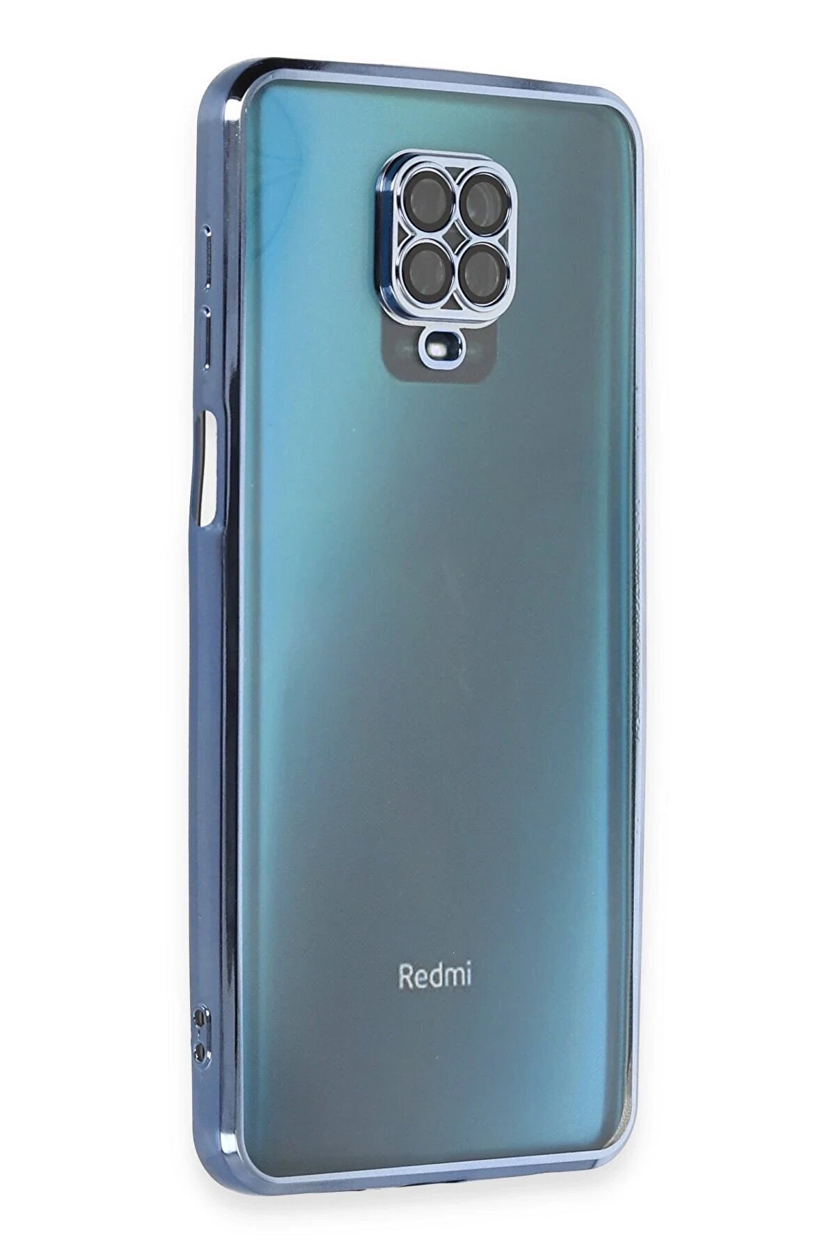 CepteToptan Xiaomi Redmi Note 9 Pro Kılıf Lensli Silikon - A&ccedil;ık Mavi - DROPX3526-8516
