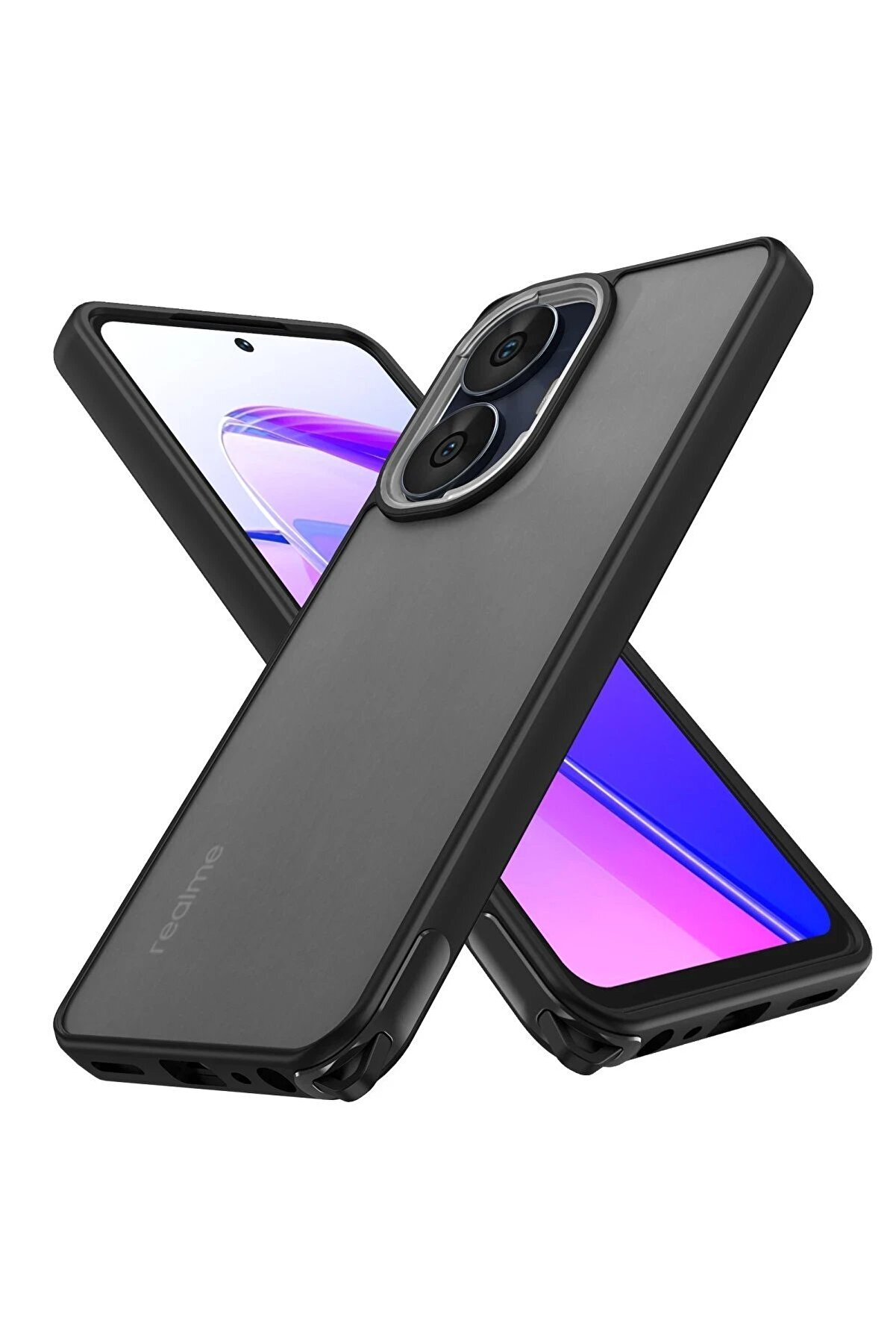 CepteToptan Realme C55 Kılıf Elegant Kapak - Siyah - DROPX9029-9443