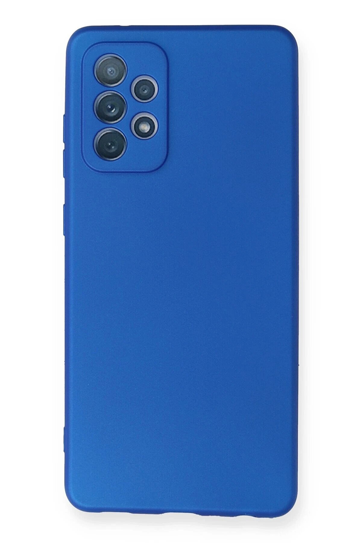 CepteToptan Samsung Galaxy A72 Kılıf First Silikon - Mavi - DROPX6669-3512