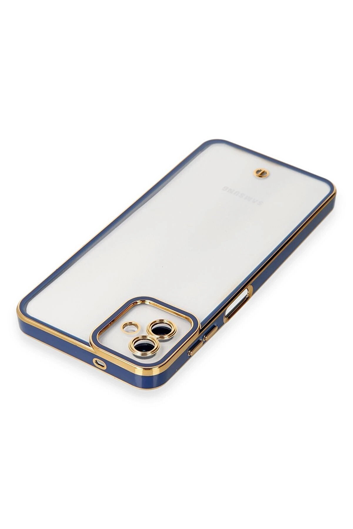 Samsung Galaxy A04 Kılıf Li̇va Lens Si̇li̇kon - Mavi̇ - Dropx1029-5061