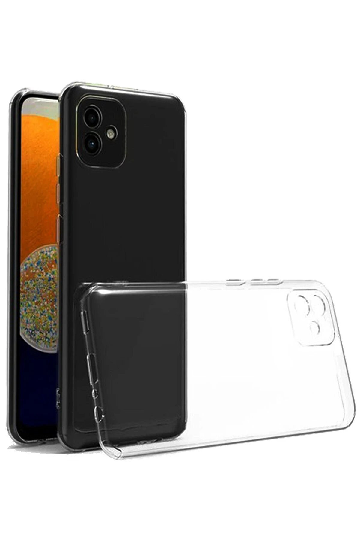 CepteToptan Samsung Galaxy A05 Kılıf L&uuml;x Şeffaf Silikon - DROPX6753-3132