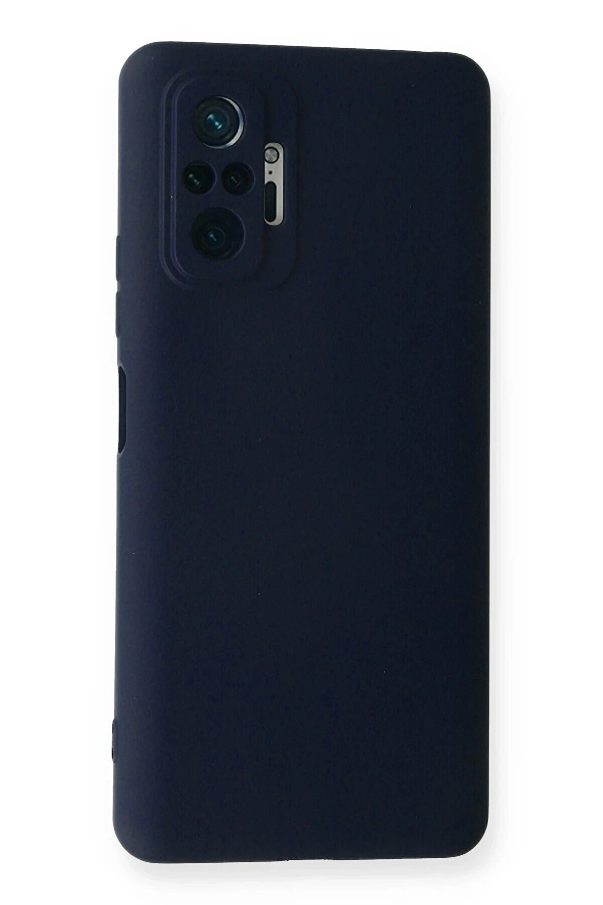Xi̇aomi̇ Redmi̇ Note 10 Pro Kılıf Nano İ&ccedil;i̇ Kadi̇fe Si̇li̇kon - Laci̇vert - Dropx4719-3263