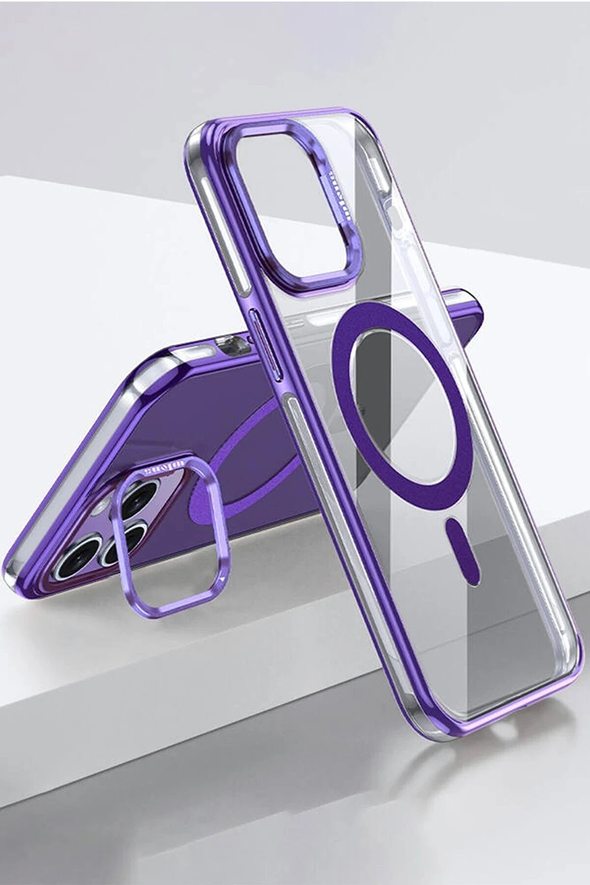 CepteToptan iPhone 14 Pro Drop Magsafe Kapak - Derin Mor - DROPX8794-6903